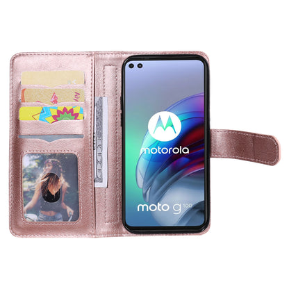 For Motorola Edge S/Moto G100 KT Multi-functional Series-1 Wallet Stand PU Leather + TPU Full Protection Phone Cover Case with 10 Card Slots