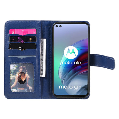 For Motorola Edge S/Moto G100 KT Multi-functional Series-1 Wallet Stand PU Leather + TPU Full Protection Phone Cover Case with 10 Card Slots