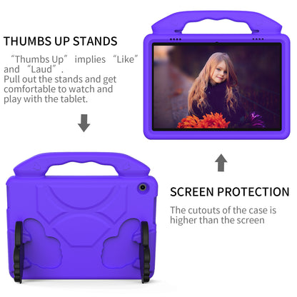 Portable Handle Foldable Thumb Kickstand Shockproof EVA Tablet Case Cover for Lenovo Tab M10 TB-X605F