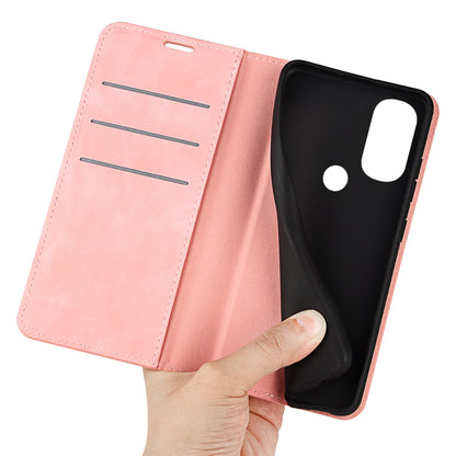 For Motorola Moto G71 5G Mobile Phone Cover Shell TPU and PU Leather Wallet Phone Case with Supporting Stand