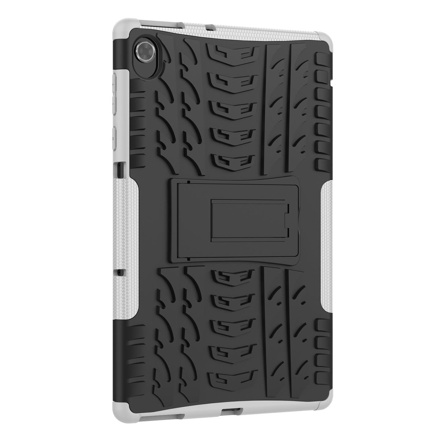 Cool Tire Texture Scratch-resistant PC + TPU Protective Tablet Cover with Kickstand for Lenovo Tab K10