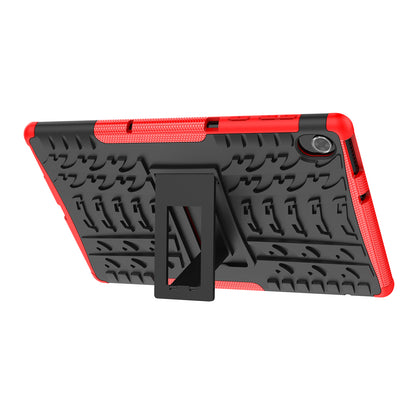 Cool Tire Texture Scratch-resistant PC + TPU Protective Tablet Cover with Kickstand for Lenovo Tab K10