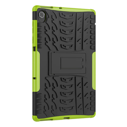 Cool Tire Texture Scratch-resistant PC + TPU Protective Tablet Cover with Kickstand for Lenovo Tab K10