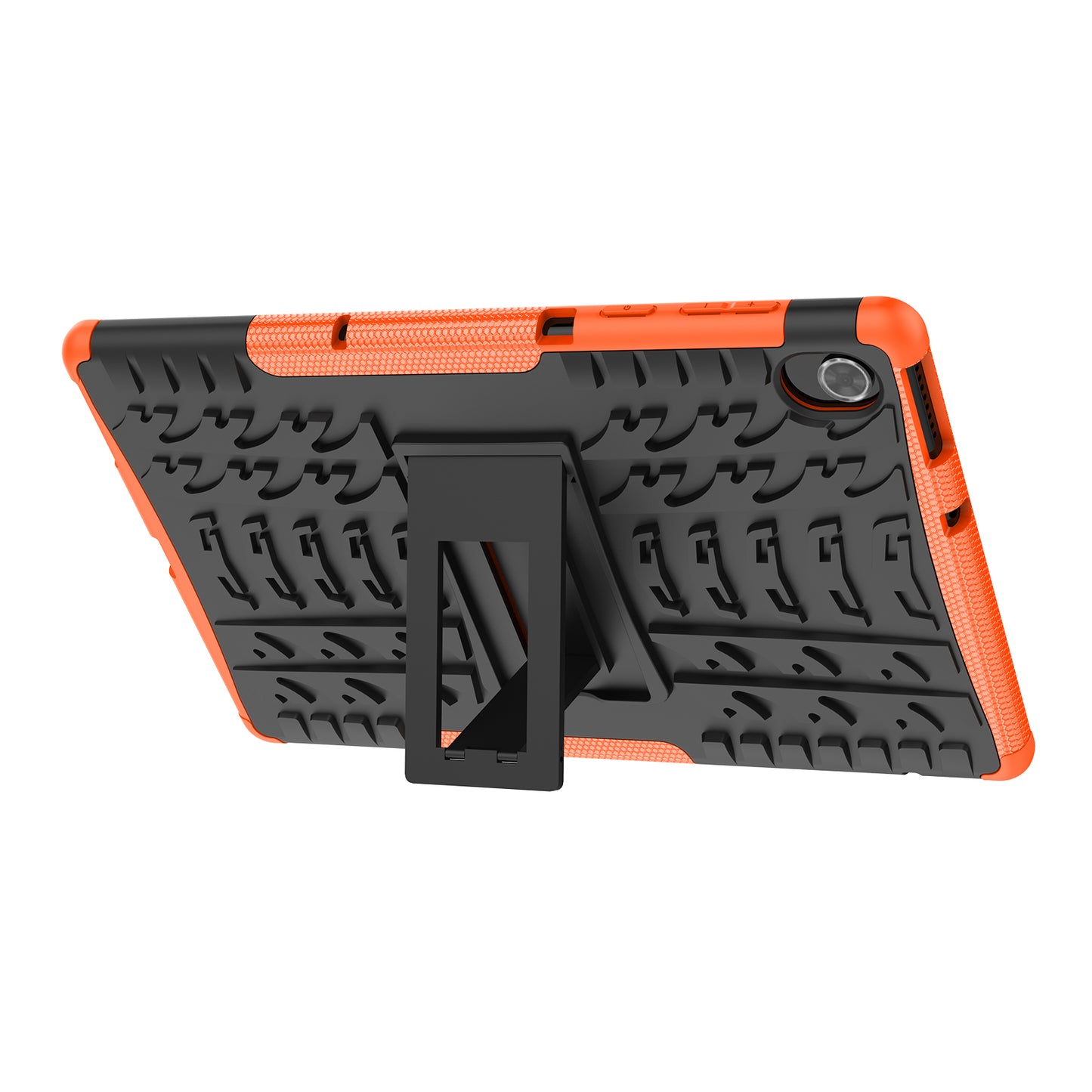 Cool Tire Texture Scratch-resistant PC + TPU Protective Tablet Cover with Kickstand for Lenovo Tab K10