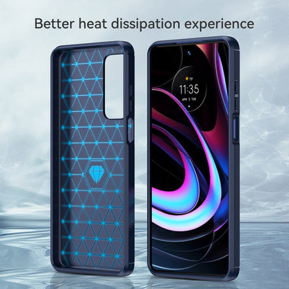 Ultra Thin Flexible TPU Case Scratch-Resistant Carbon Fiber Texture Freely-Twisted Phone Cover with Brushed Surface for Motorola Edge (2021)/Edge 5G UW