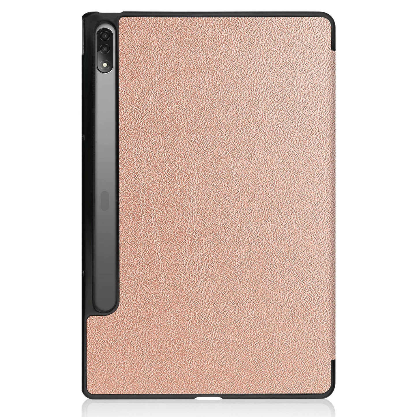 Trifold Stand Tablet Cover for Lenovo Tab P12 Pro, PU Leather + PC Protective Auto Wake/Sleep Smart Case