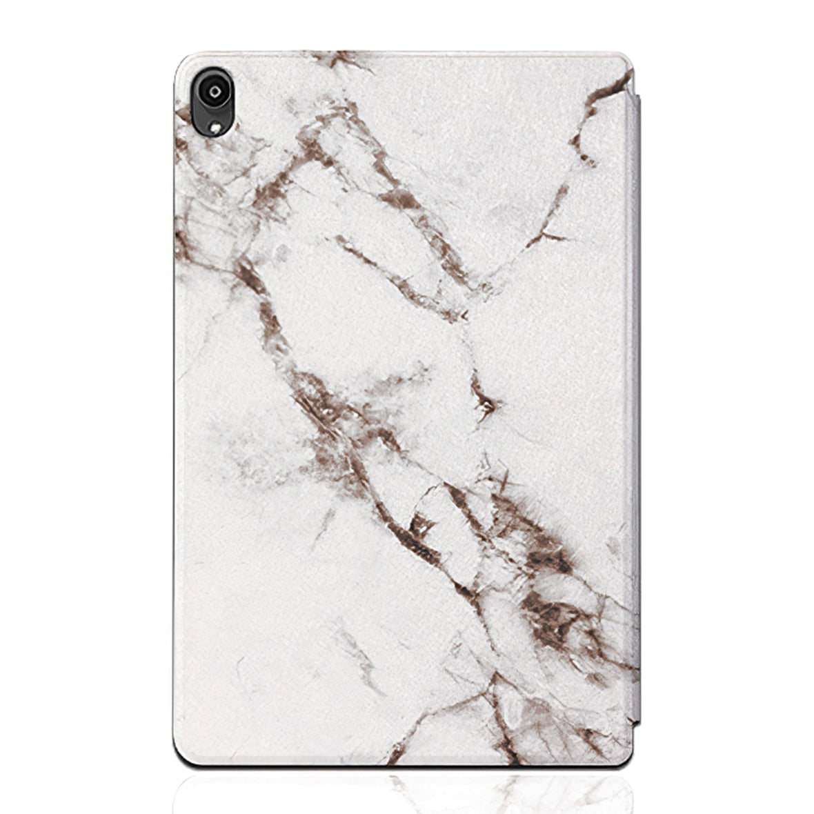 For Lenovo Tab P11 TB-J606F / Tab P11 5G Stylish Marble Pattern Printing Case PU Leather + TPU Stand Anti-scratch Tablet Cover