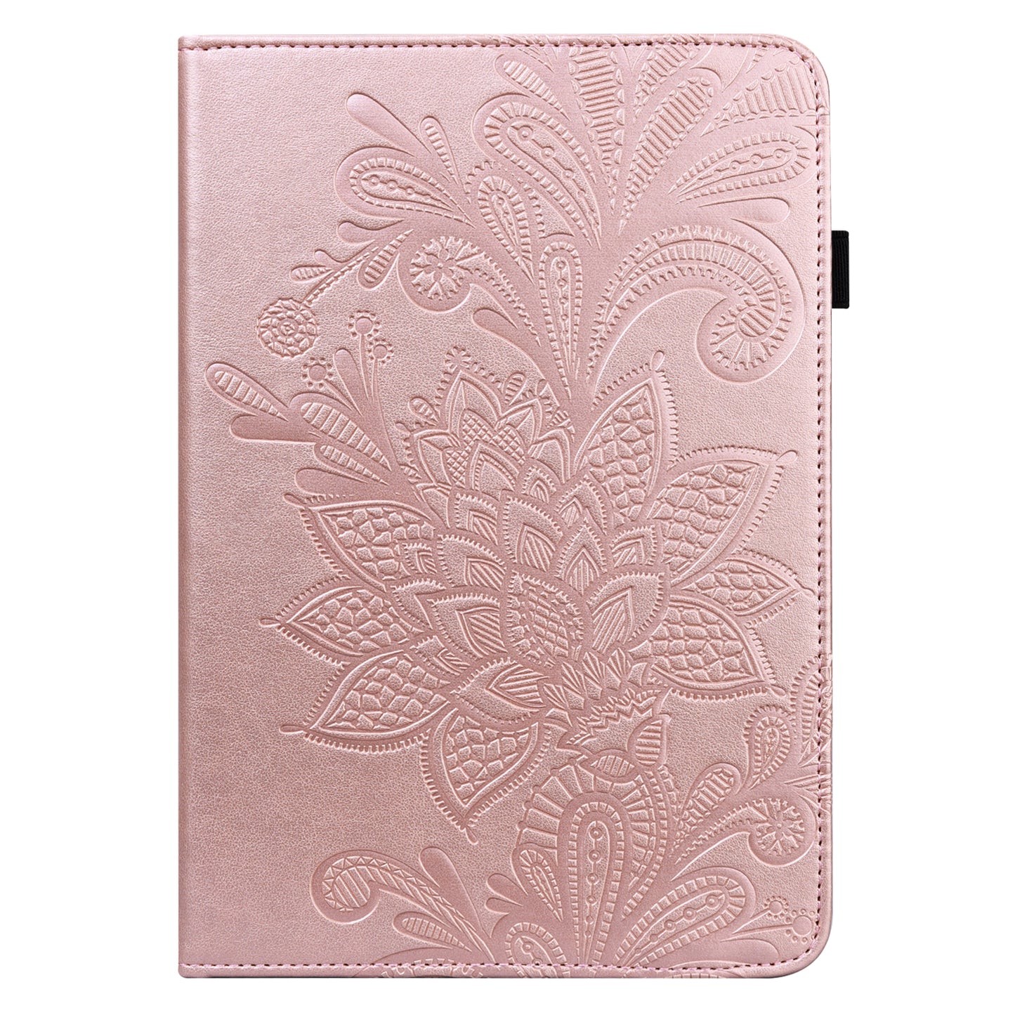 For Lenovo Legion Y700 Flower Imprinting Auto Wake/Sleep Stand Tablet Cover Leather Case with Wallet Function