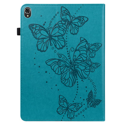 For Lenovo Tab K10 TB-X6C6F TB-X6C6L TB-X6C6X (2021) PU Leather Smart Tablet Cover Shell Auto Wake/Sleep Stand Tablet Case Imprinting Butterflies Built-in Card Slots Tablet Case