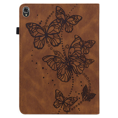 For Lenovo Tab K10 TB-X6C6F TB-X6C6L TB-X6C6X (2021) PU Leather Smart Tablet Cover Shell Auto Wake/Sleep Stand Tablet Case Imprinting Butterflies Built-in Card Slots Tablet Case