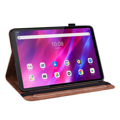 For Lenovo Tab K10 TB-X6C6F TB-X6C6L TB-X6C6X (2021) PU Leather Smart Tablet Cover Shell Auto Wake/Sleep Stand Tablet Case Imprinting Butterflies Built-in Card Slots Tablet Case