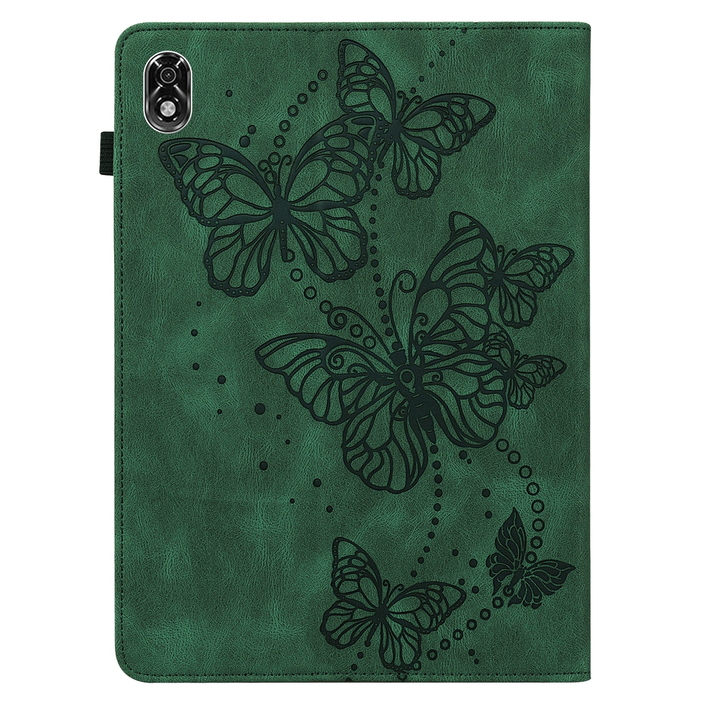 For Lenovo Legion Y700 Scratch-resistant Auto Wake/Sleep Stand Tablet Case Imprinting Butterflies Leather Built-in Card Slots Tablet Smart Cover