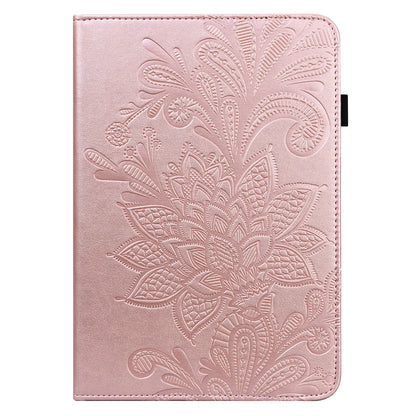 For Lenovo Tab P11 Plus Flower Imprinting Auto Wake/Sleep Fall Protection Tablet Cover Stand Wallet Leather Case