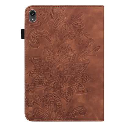 For Lenovo Tab P11 Plus Flower Imprinting Auto Wake/Sleep Fall Protection Tablet Cover Stand Wallet Leather Case