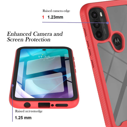 YB PC Series-6 for Motorola Moto G71 5G Full Protection Anti-fall Detachable Built-in PET Screen Protector Phone Case TPU+PC Cover