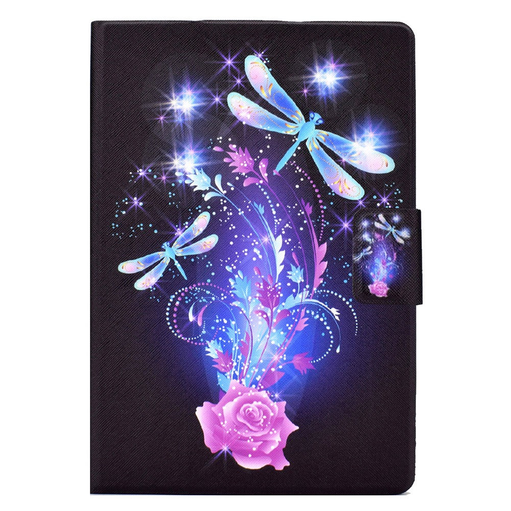 For Lenovo Legion Y700 Pattern Printing Leather Shock Proof Tablet Case Protective Cover