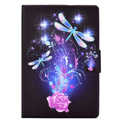 For Lenovo Legion Y700 Pattern Printing Leather Shock Proof Tablet Case Protective Cover