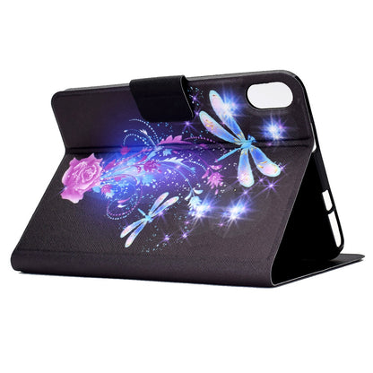 For Lenovo Legion Y700 Pattern Printing Leather Shock Proof Tablet Case Protective Cover