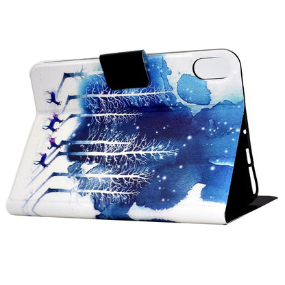 For Lenovo Legion Y700 Pattern Printing Leather Shock Proof Tablet Case Protective Cover