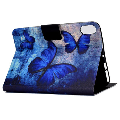 For Lenovo Legion Y700 Pattern Printing Leather Shock Proof Tablet Case Protective Cover