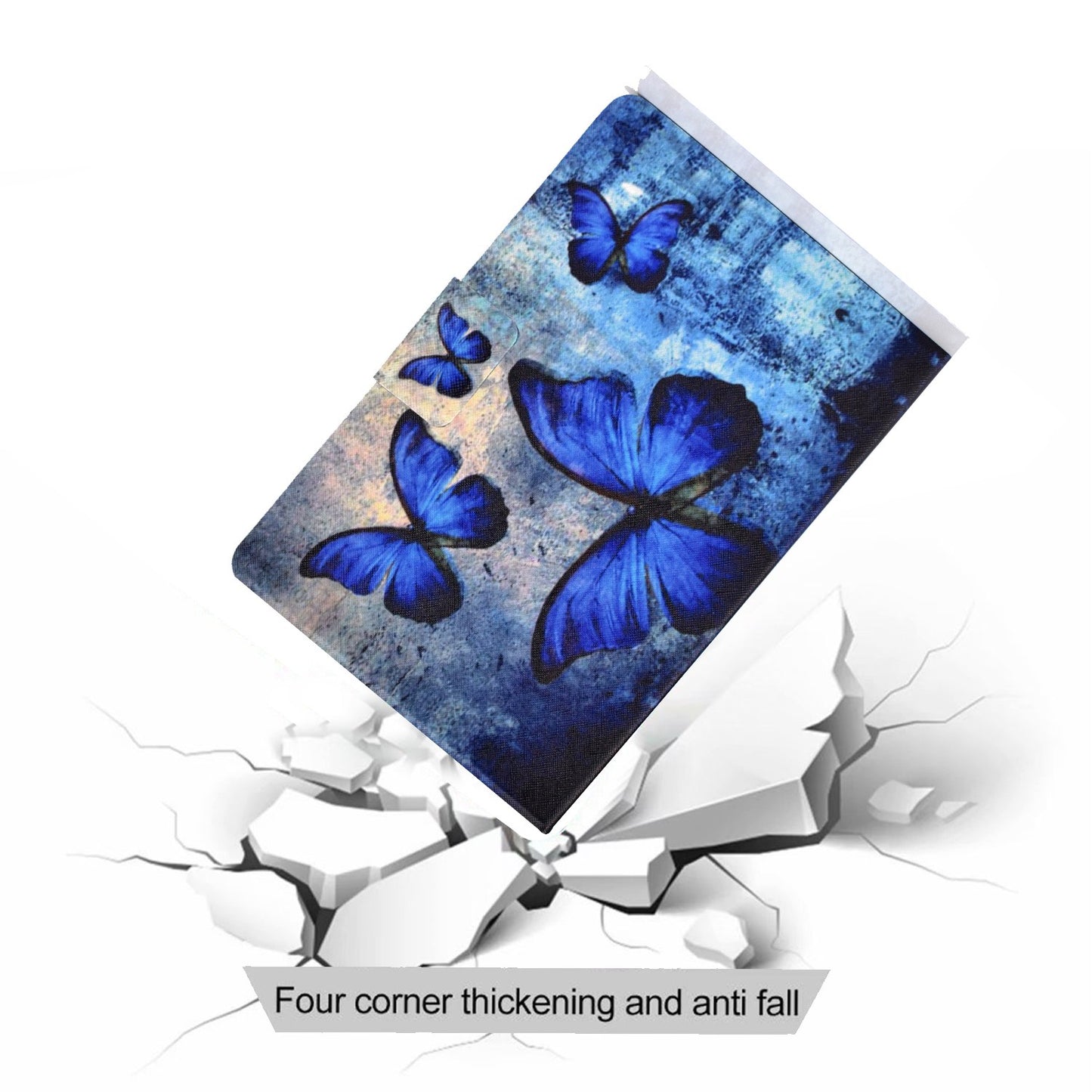 For Lenovo Legion Y700 Pattern Printing Leather Shock Proof Tablet Case Protective Cover