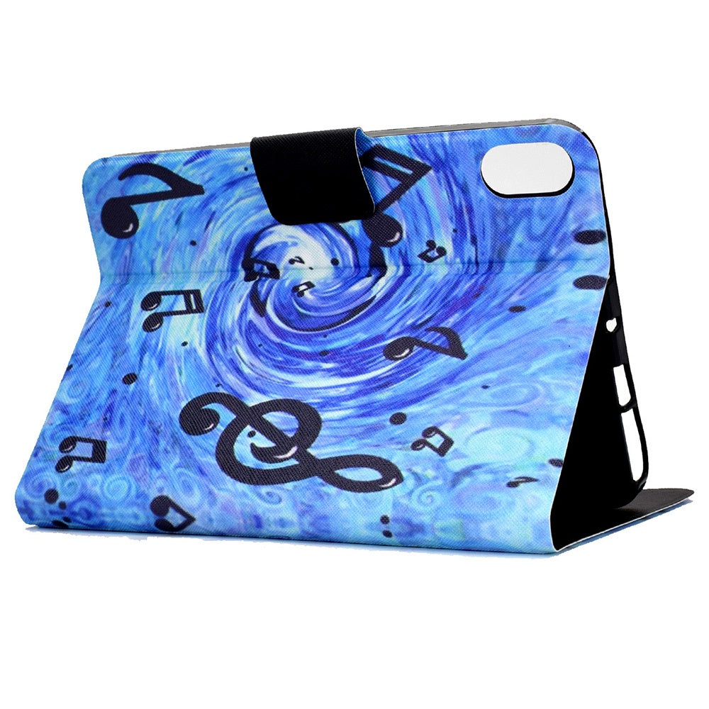 For Lenovo Legion Y700 Pattern Printing Leather Shock Proof Tablet Case Protective Cover