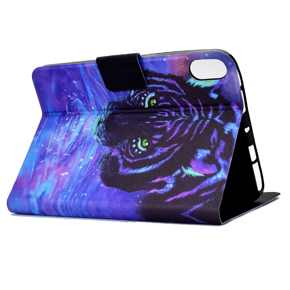 For Lenovo Legion Y700 Pattern Printing Leather Shock Proof Tablet Case Protective Cover