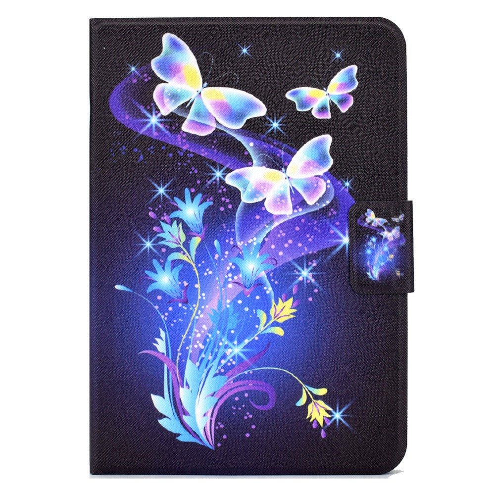 For Lenovo Legion Y700 Pattern Printing Leather Shock Proof Tablet Case Protective Cover