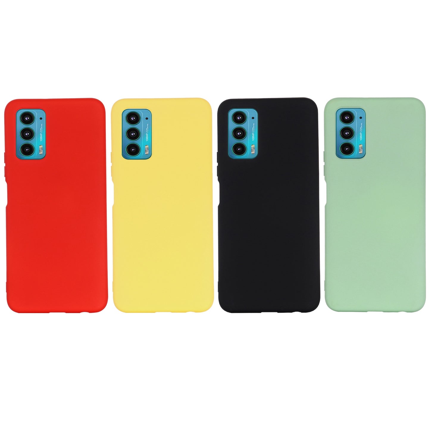 For Motorola Edge 20 Liquid Silicone Phone Case Soft Microfiber Lining Cellphone Back Cover with Strap