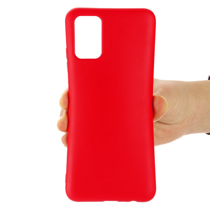 For Motorola Edge 20 Liquid Silicone Phone Case Soft Microfiber Lining Cellphone Back Cover with Strap