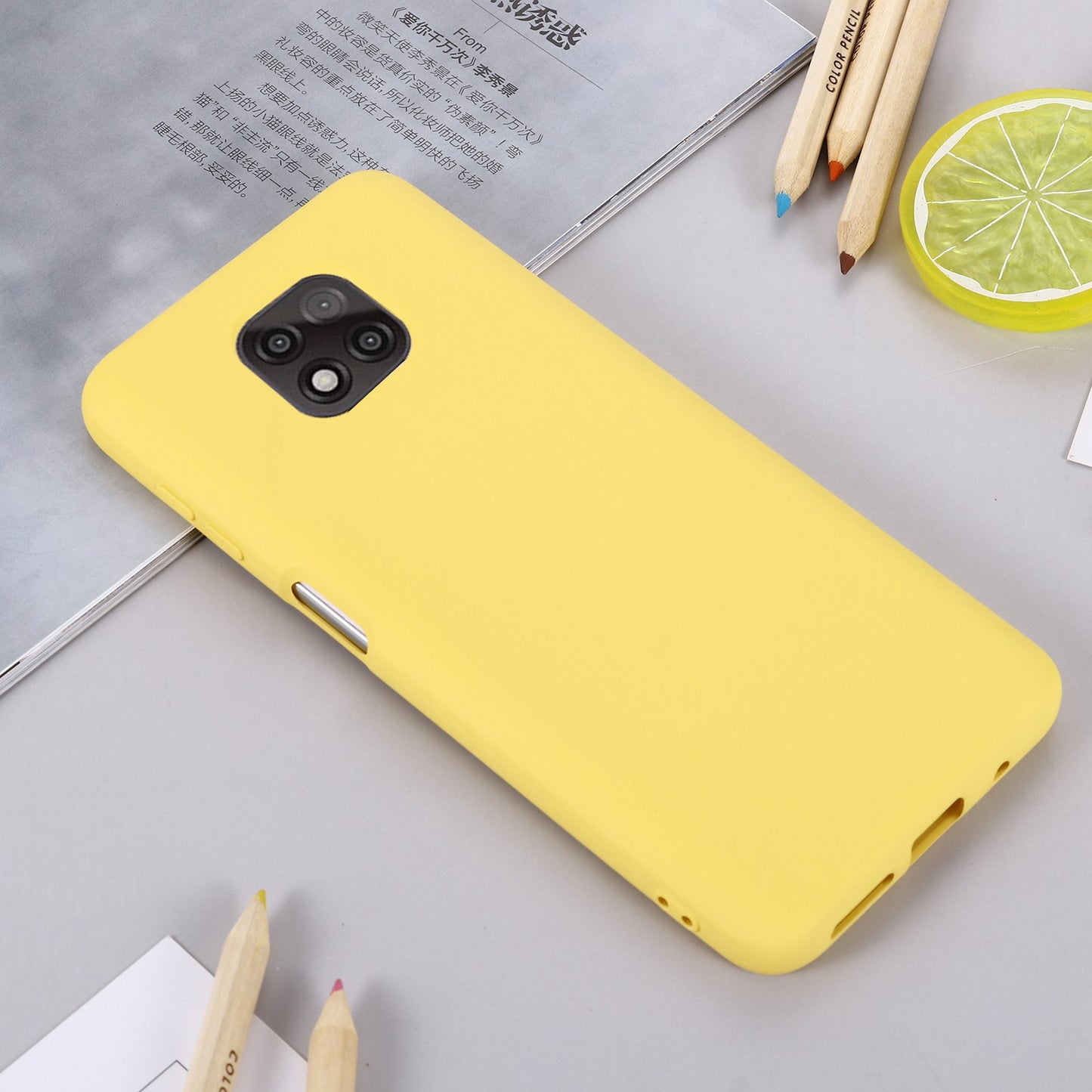 For Motorola Moto G Power (2021) Drop-proof Liquid Silicone Phone Case Protective Cover with Strap