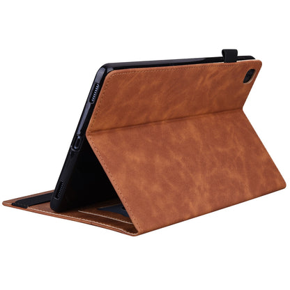 For Lenovo Tab M10 Plus (Gen 3) 10.6 inch Tablet Case PU Leather Stand Wallet Elastic Drop-proof Shell with Pencil Holder