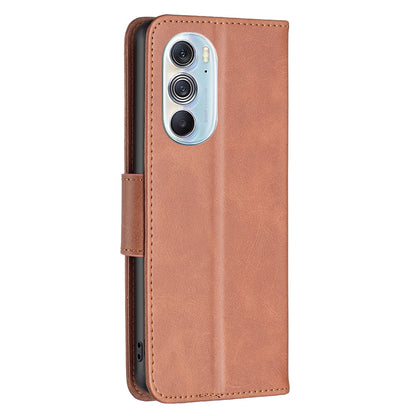 For Motorola Edge X30/Edge 30 Pro (Motorola Edge+ (2022)) BF Leather Series-4 Wallet Magnetic Flip Case Stand Shockproof TPU Handbag Purse Wrist Strap Cover