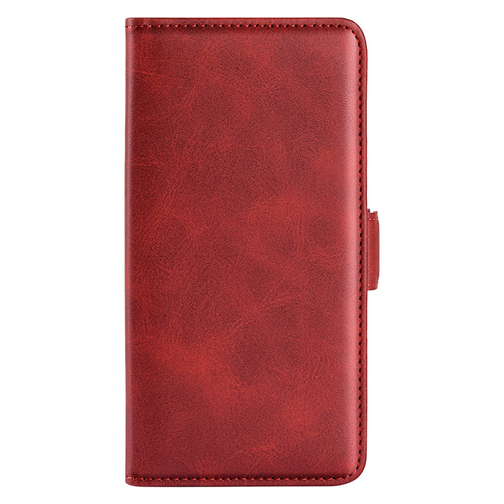 For Motorola Edge 30 5G Textured PU Leather Wallet Stand Phone Case Dual Magnetic Clasp Protective Shell