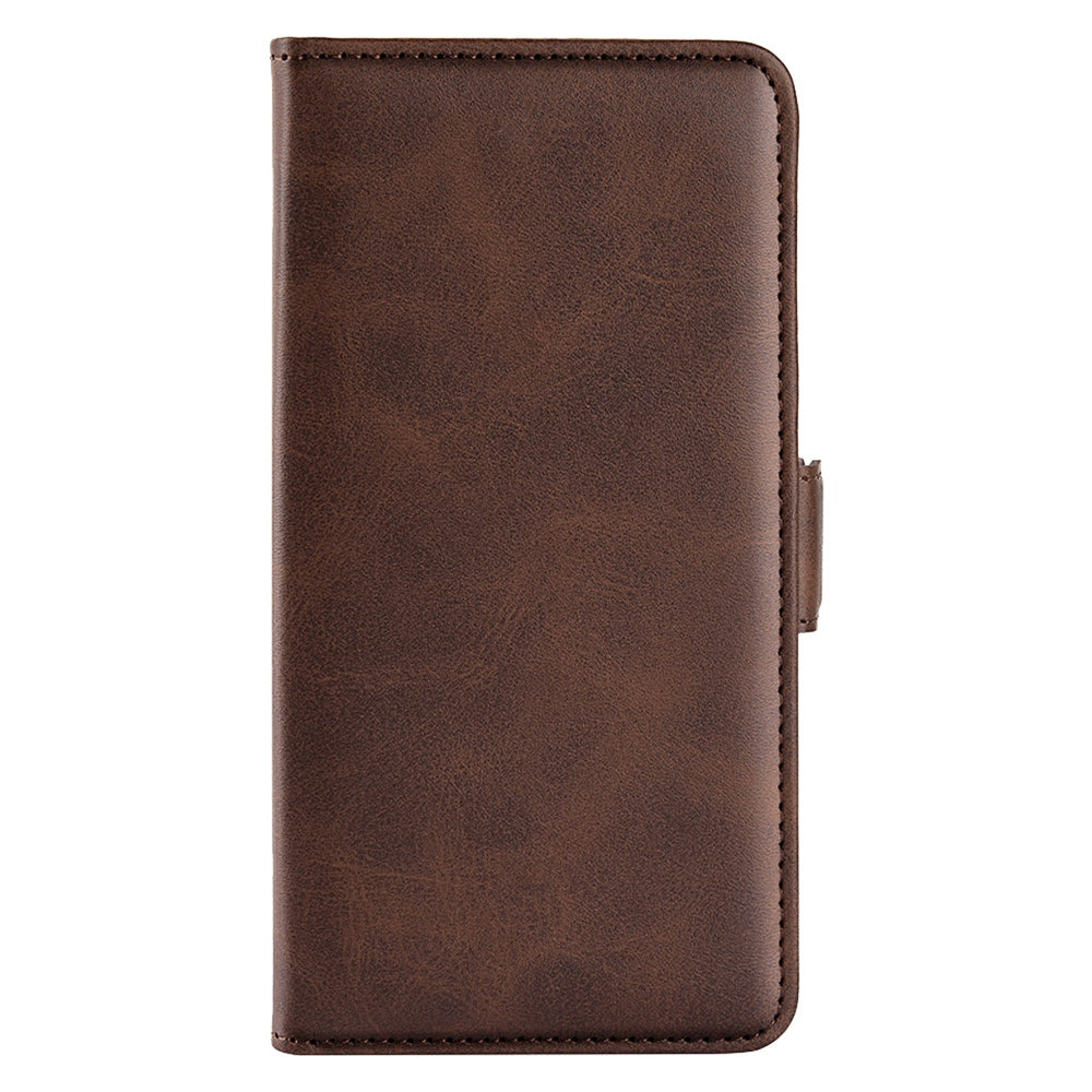 For Motorola Edge 30 5G Textured PU Leather Wallet Stand Phone Case Dual Magnetic Clasp Protective Shell