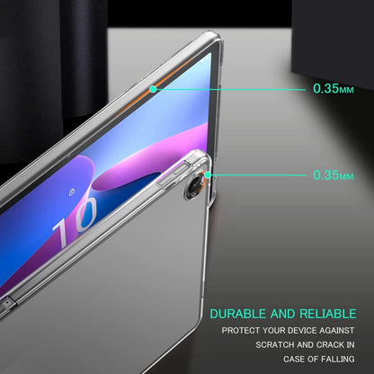 For Lenovo Tab M10 Plus (Gen 3) Matte Anti-fingerprint Scratch-resistant Flexible Soft TPU Tablet Case Shell