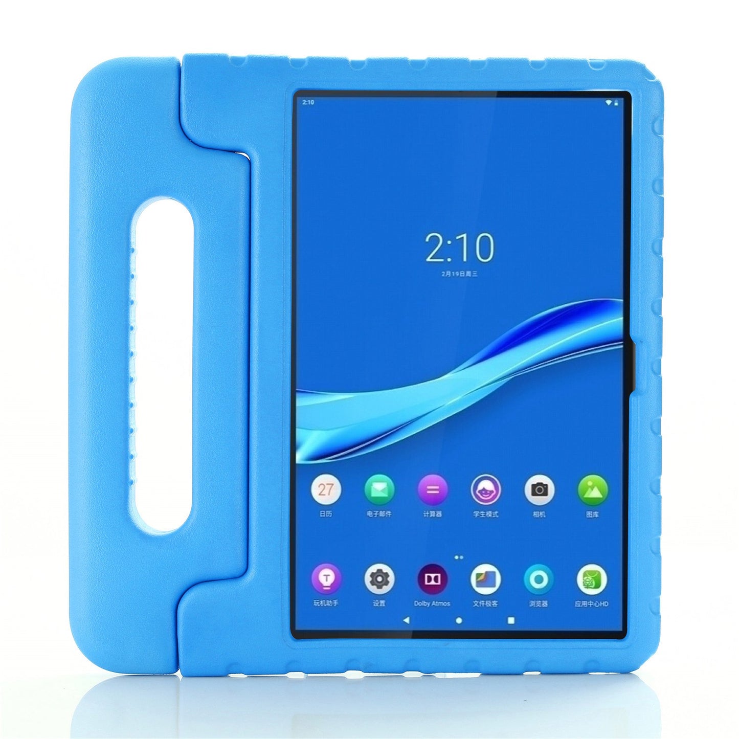 For Lenovo Tab M10 Plus (Gen 3) Shockproof EVA Tablet Cover Portable Handle Kickstand Anti-scratch Protective Case