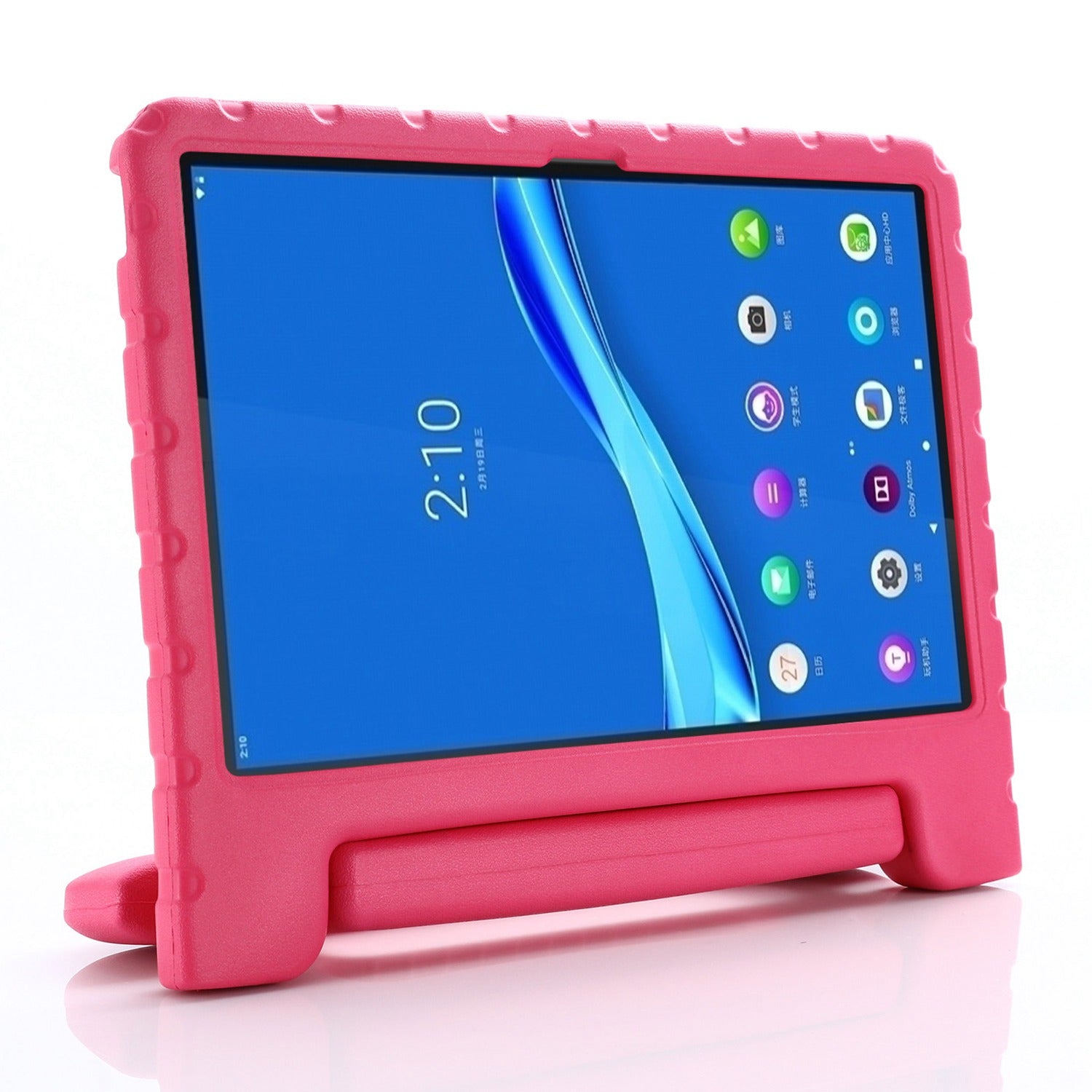 For Lenovo Tab M10 Plus (Gen 3) Shockproof EVA Tablet Cover Portable Handle Kickstand Anti-scratch Protective Case