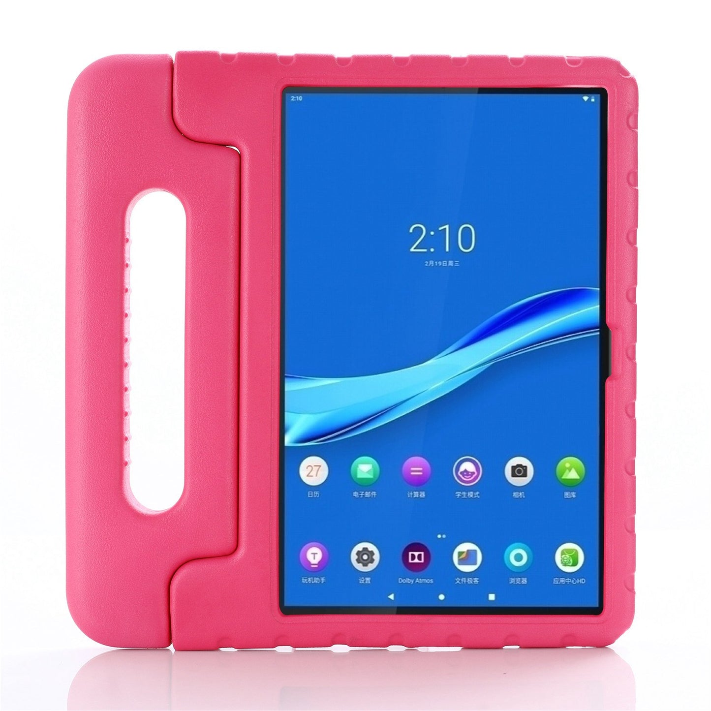 For Lenovo Tab M10 Plus (Gen 3) Shockproof EVA Tablet Cover Portable Handle Kickstand Anti-scratch Protective Case