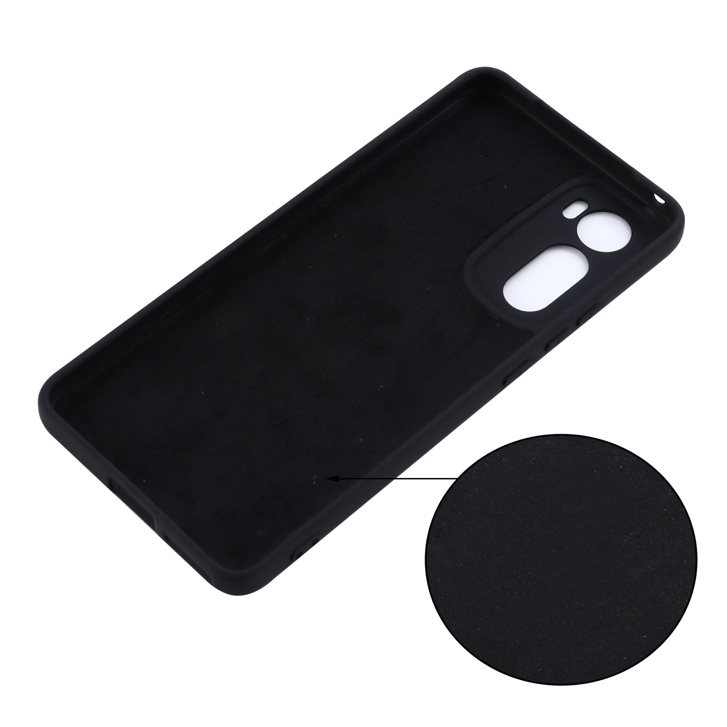 For Motorola Edge 30 5G Liquid Silicone Shockproof Protective Phone Case Soft Microfiber Lining Cushion Anti-Scratch Cover