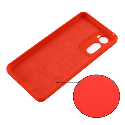 For Motorola Edge 30 5G Liquid Silicone Shockproof Protective Phone Case Soft Microfiber Lining Cushion Anti-Scratch Cover