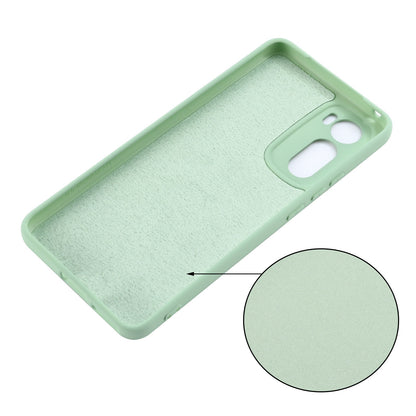 For Motorola Edge 30 5G Liquid Silicone Shockproof Protective Phone Case Soft Microfiber Lining Cushion Anti-Scratch Cover