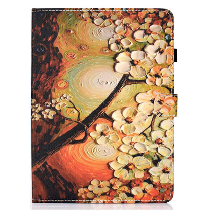 For Lenovo Tab M10 Plus (Gen 3) Pattern Printed Leather Tablet Case Shockproof Card Slots Design Magnetic Cover with Stand