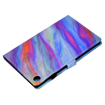 For Lenovo Tab M10 Plus (Gen 3) Pattern Printed Leather Tablet Case Shockproof Card Slots Design Magnetic Cover with Stand