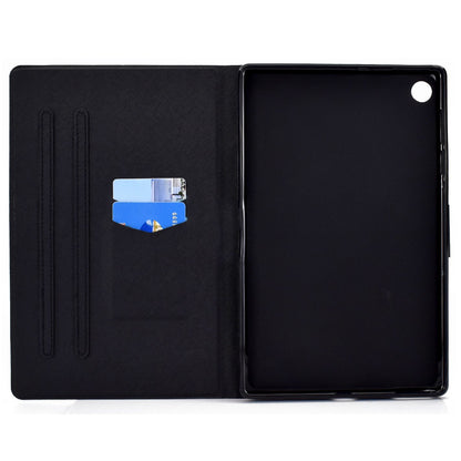 For Lenovo Tab M10 Plus (Gen 3) B2 Pattern Printing PU Leather Magnetic Flip Case Card Holder Adjustable Stand Cover