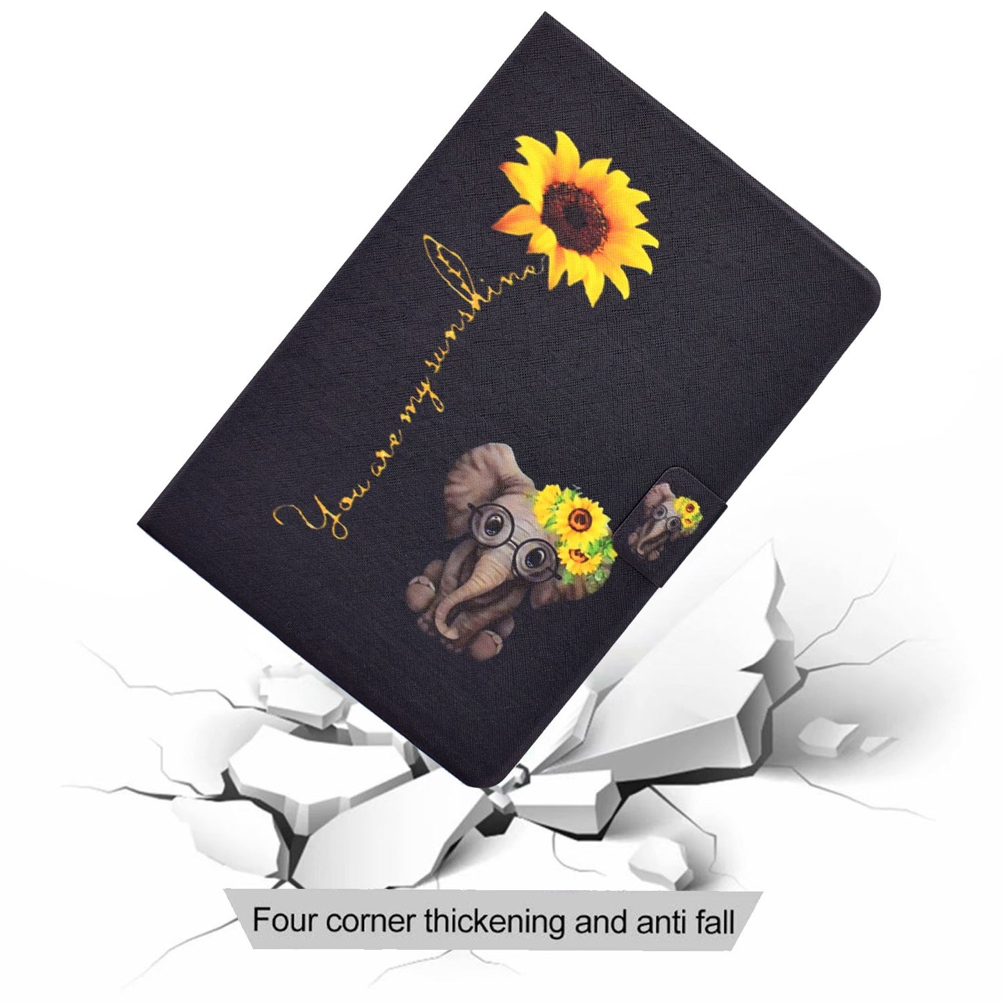 For Lenovo Tab M10 Plus (Gen 3) B2 Pattern Printing PU Leather Magnetic Flip Case Card Holder Adjustable Stand Cover