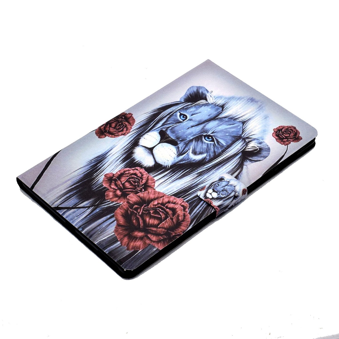 For Lenovo Tab M10 Plus (Gen 3) B2 Pattern Printing PU Leather Magnetic Flip Case Card Holder Adjustable Stand Cover