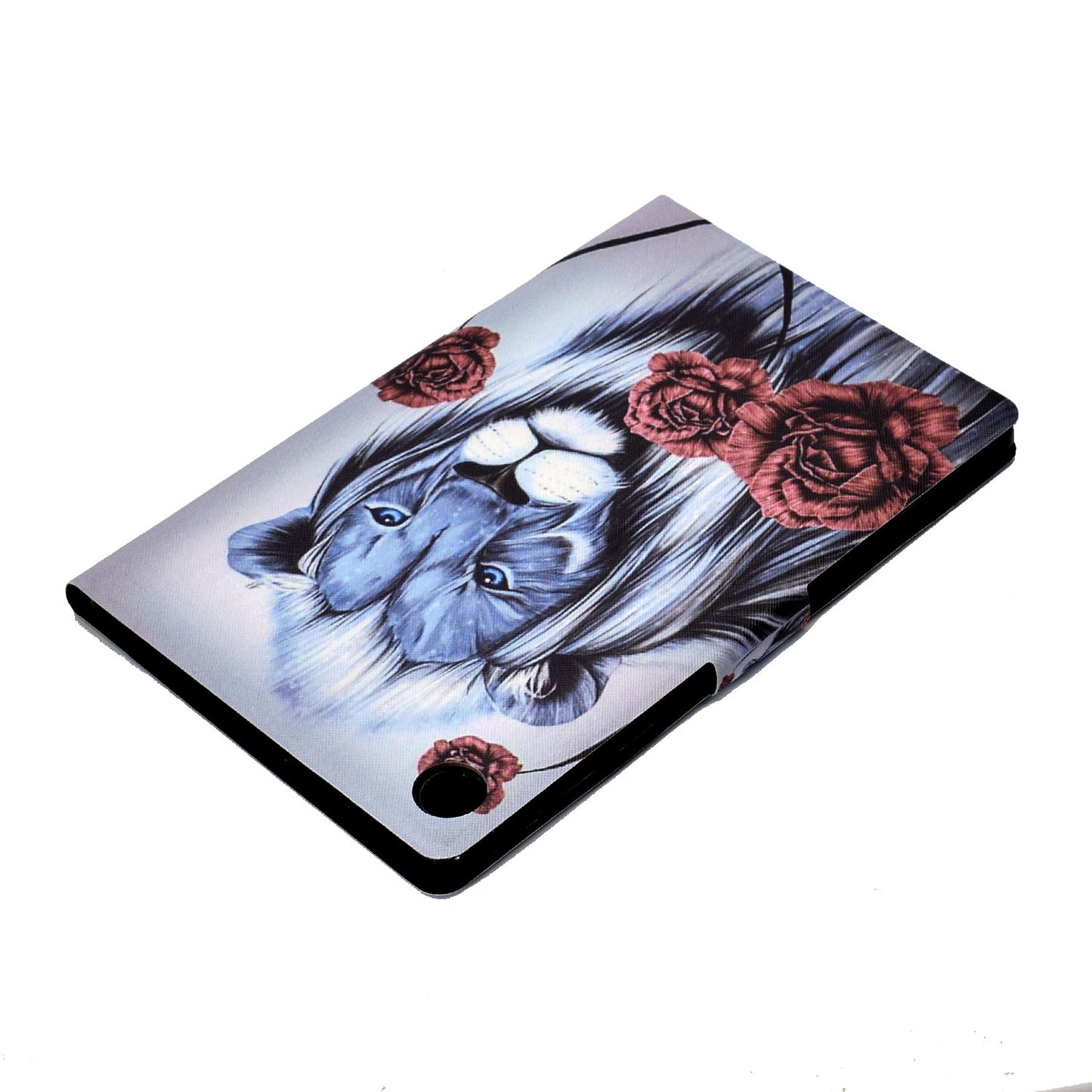 For Lenovo Tab M10 Plus (Gen 3) B2 Pattern Printing PU Leather Magnetic Flip Case Card Holder Adjustable Stand Cover