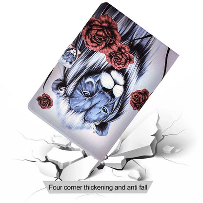 For Lenovo Tab M10 Plus (Gen 3) B2 Pattern Printing PU Leather Magnetic Flip Case Card Holder Adjustable Stand Cover