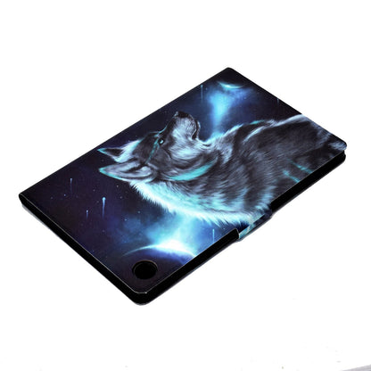 For Lenovo Tab M10 Plus (Gen 3) B2 Pattern Printing PU Leather Magnetic Flip Case Card Holder Adjustable Stand Cover